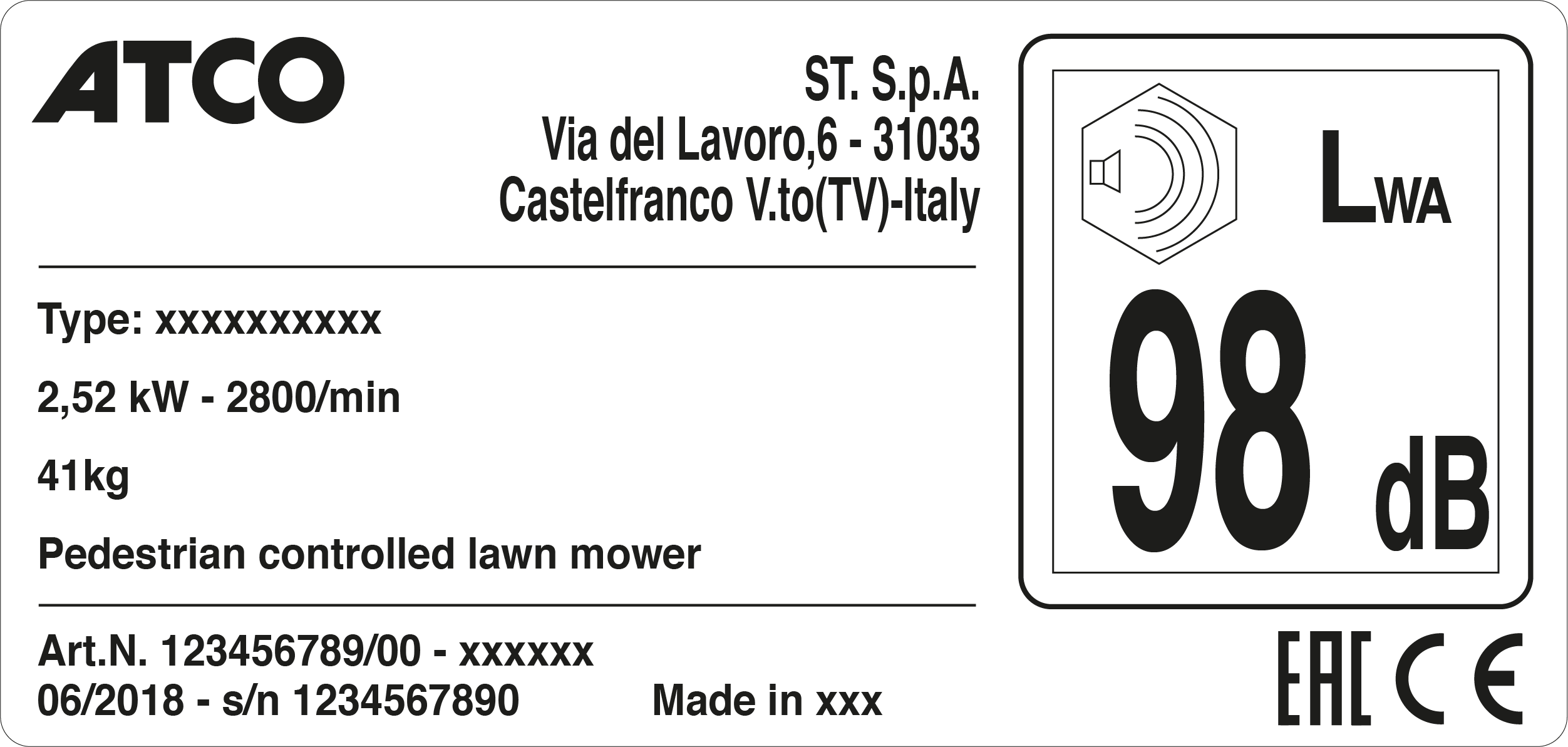 product label